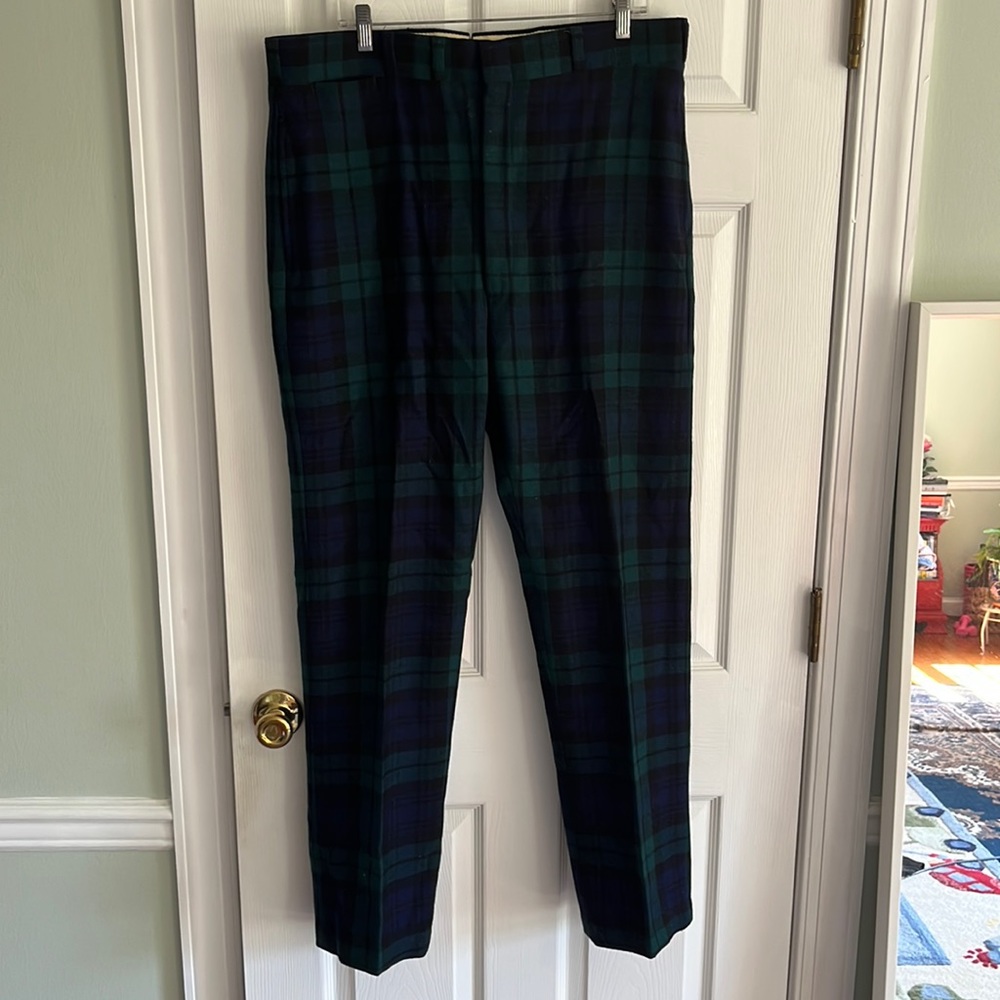 Vintage Pleated Poly Pants